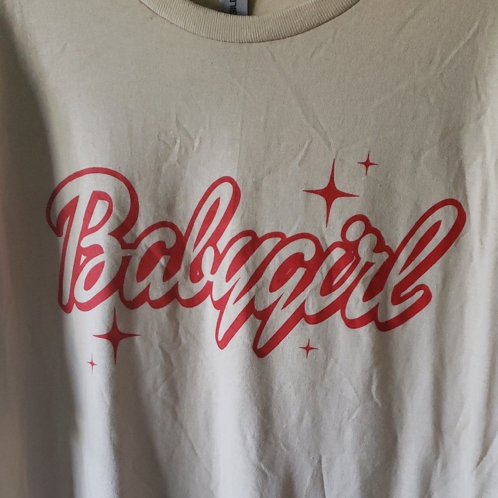 Rue21 New W/Tags Cream Tee with Vibrant Red Design